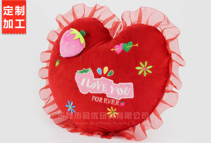 草莓愛心水果抱枕 草莓愛心水果抱枕